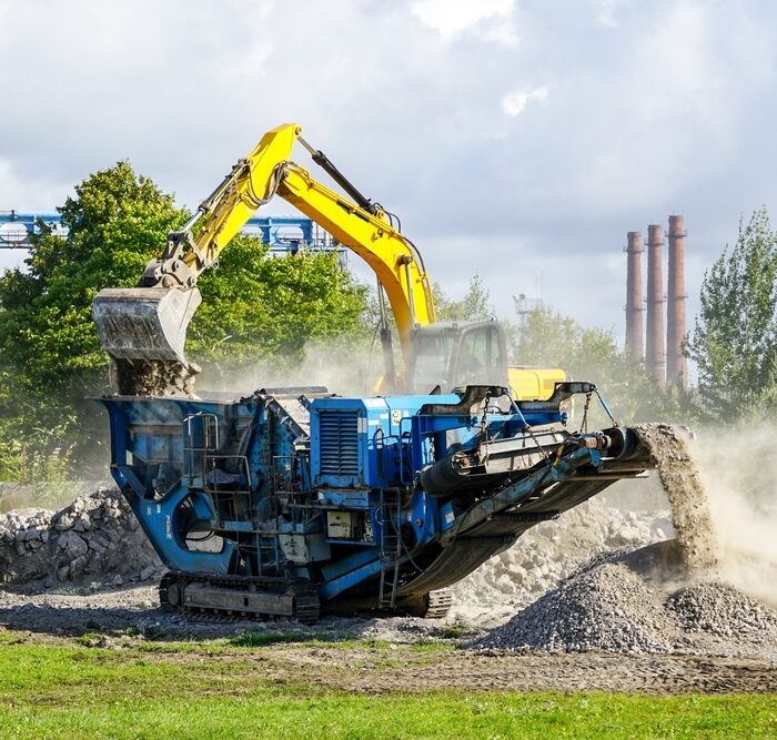 Construction Debris Crushing Machine,