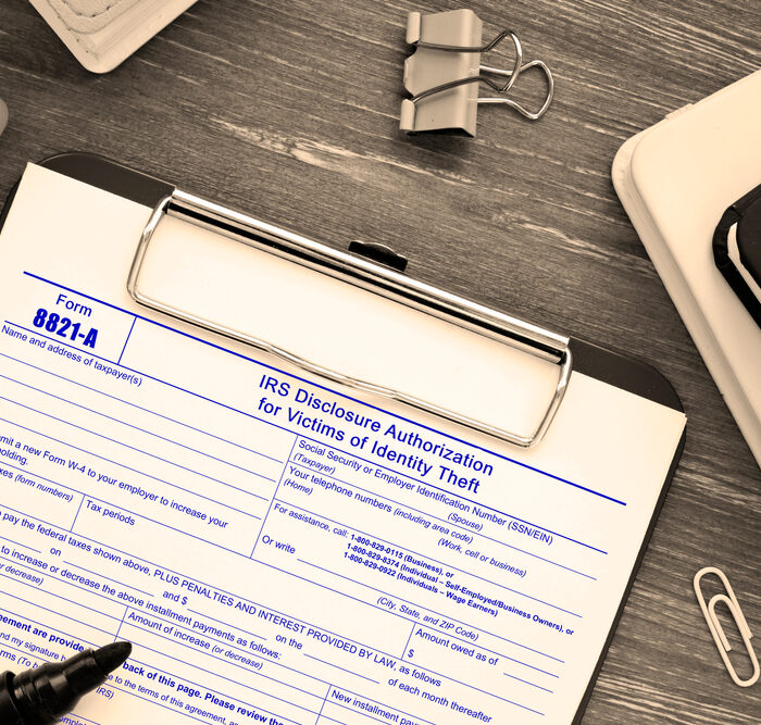 IRS Form 8821-A Disclosure authorization for victims of identity theft