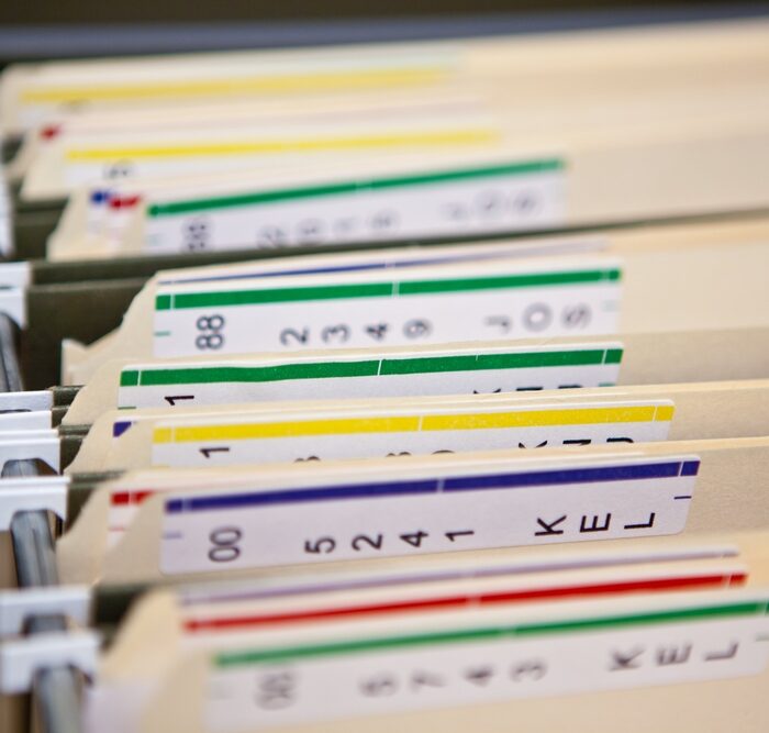 medical record file folders