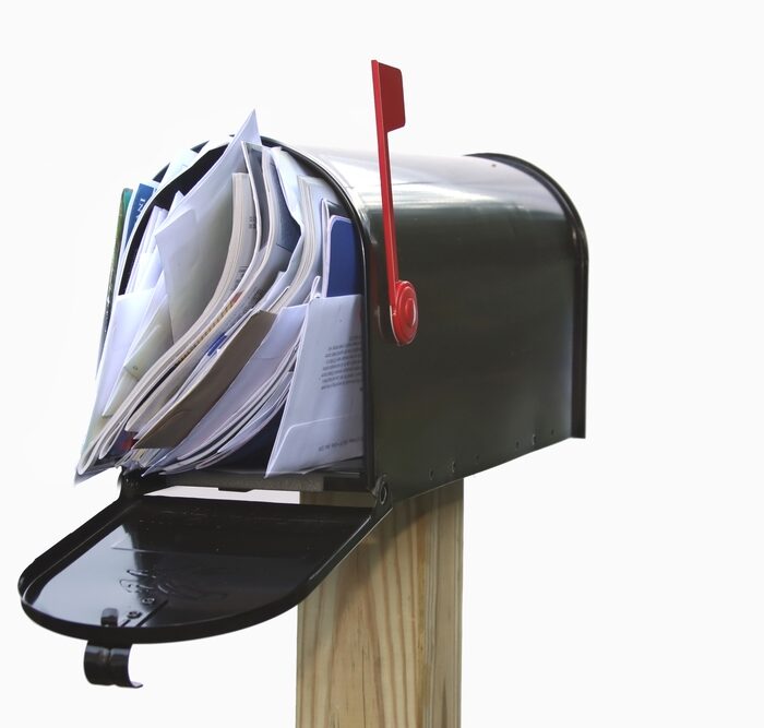 mailbox full of mail