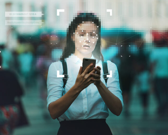 facial recognition graphic