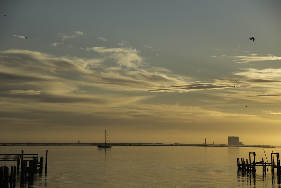 Space View Park in Titusville, Florida at Sunrise